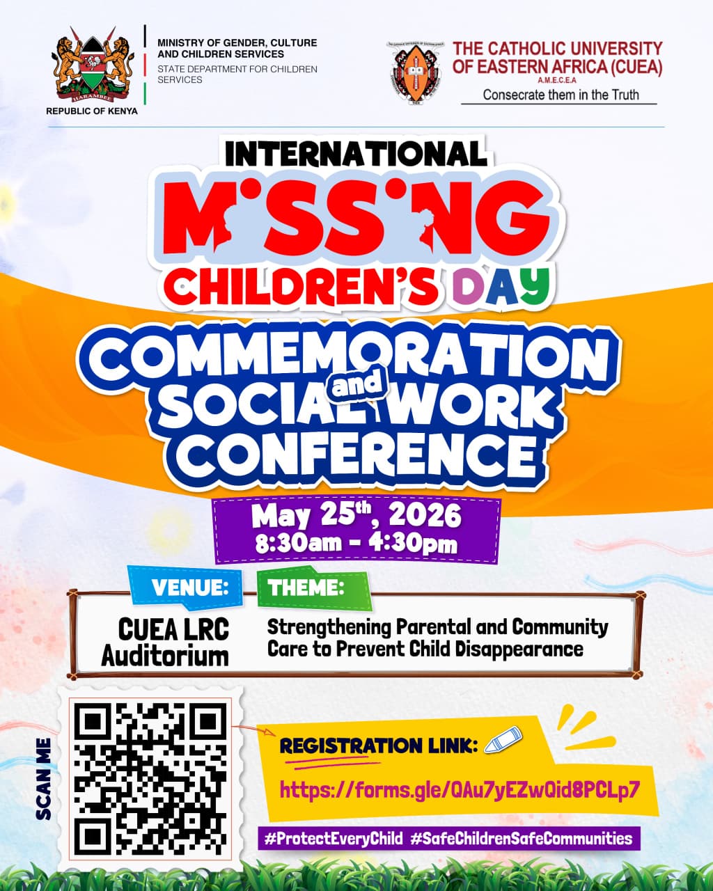 The National Commemoration of International Missing Children’s Day 2026