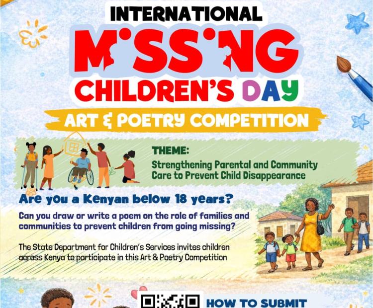 International Missing Children's Day 2026 Art and Poetry Competition
